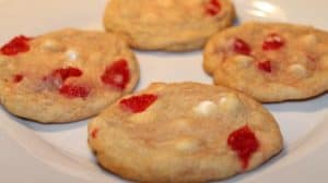 White Chocolate Chip Cookies With Maraschino Cherries White Chocolate Chip Cookies With Maraschino Cherries
