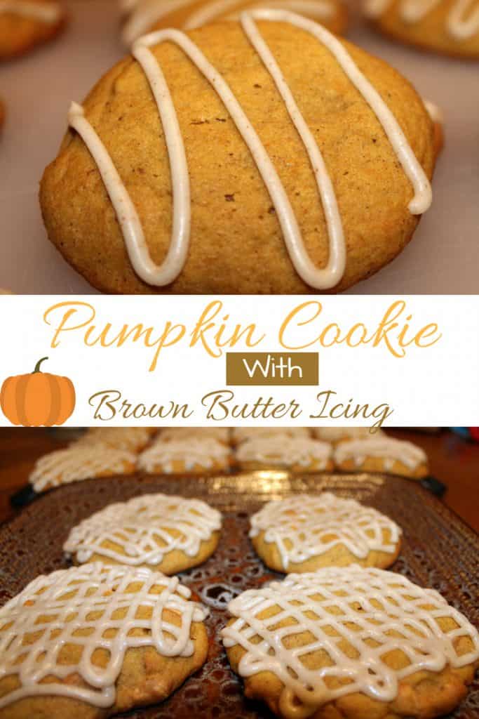 Pumpkin Cookies with Brown Butter Icing