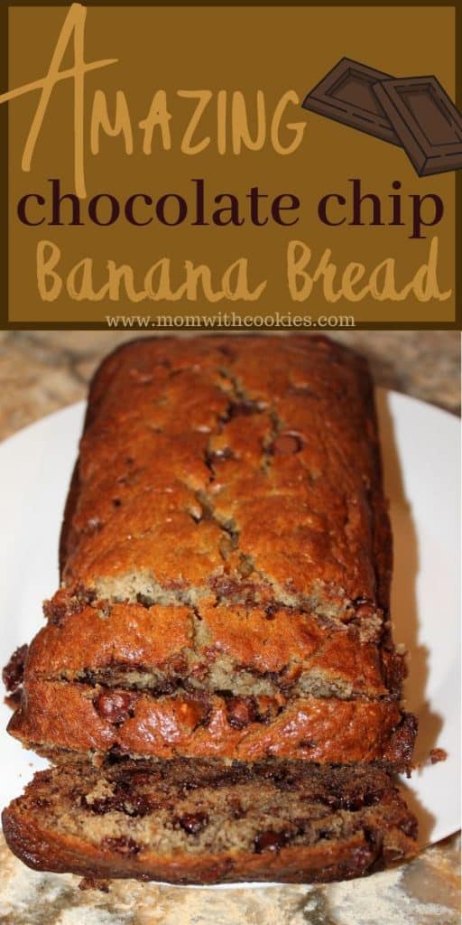 chocolate chip banana bread loaf