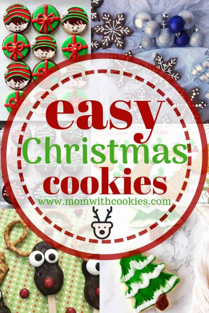 Easy Christmas Cookies - www.momwithcookies.com #easyChristmascookies #Christmas #cookies #decoratedcookies