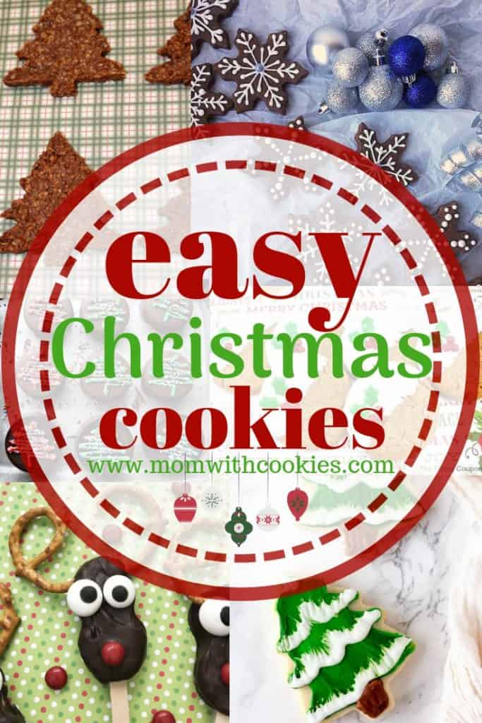 Easy Christmas Cookies - www.momwithcookies.com #easyChristmascookies #Christmas #cookies #decoratedcookies