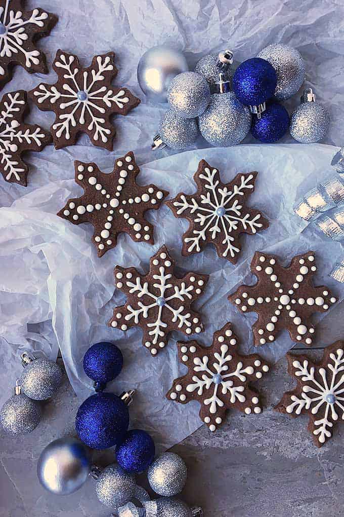 snowflake brownie cookies