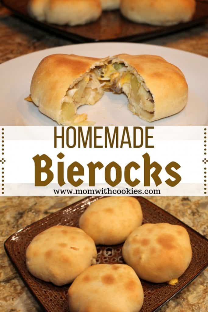 Homemade Bierocks Recipe - www.momwithcookies.com #bierocks #bierocksrecipe #bierocksrecipekansas