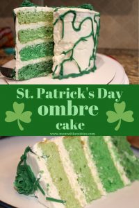 Green Ombre Cake #cakedecorating #cakedecor #tutorial #cakes