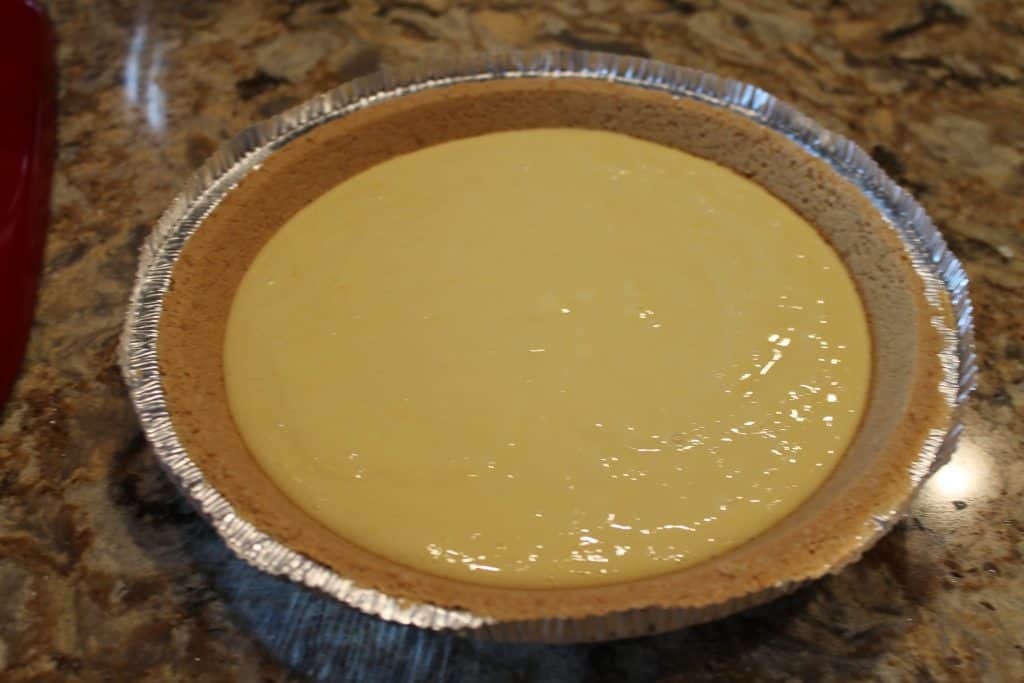 Unbaked lemon pie.