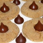Peanut butter blossoms with chocolate kisses