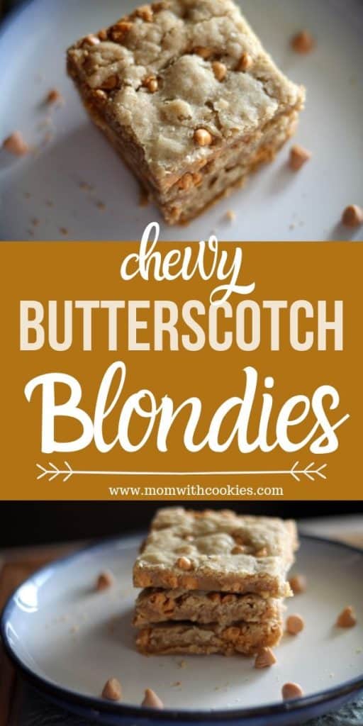 Chewy butterscotch bars