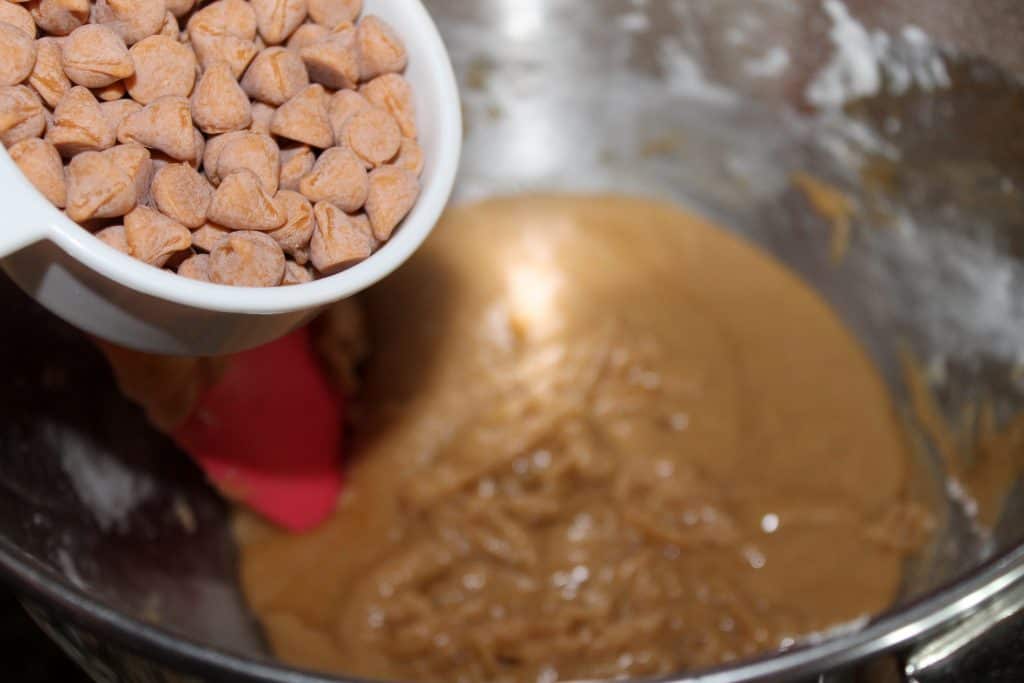 adding butterscotch chips into batter