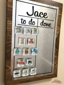 a farmhouse chore chart for kids