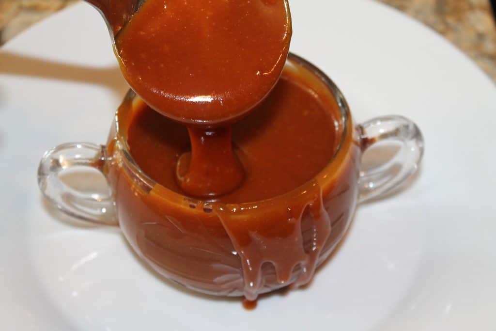 finished brown butter caramel sauce