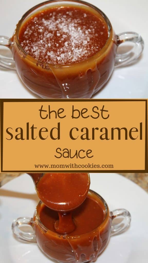 the best salted caramel sauce collage for pinterest