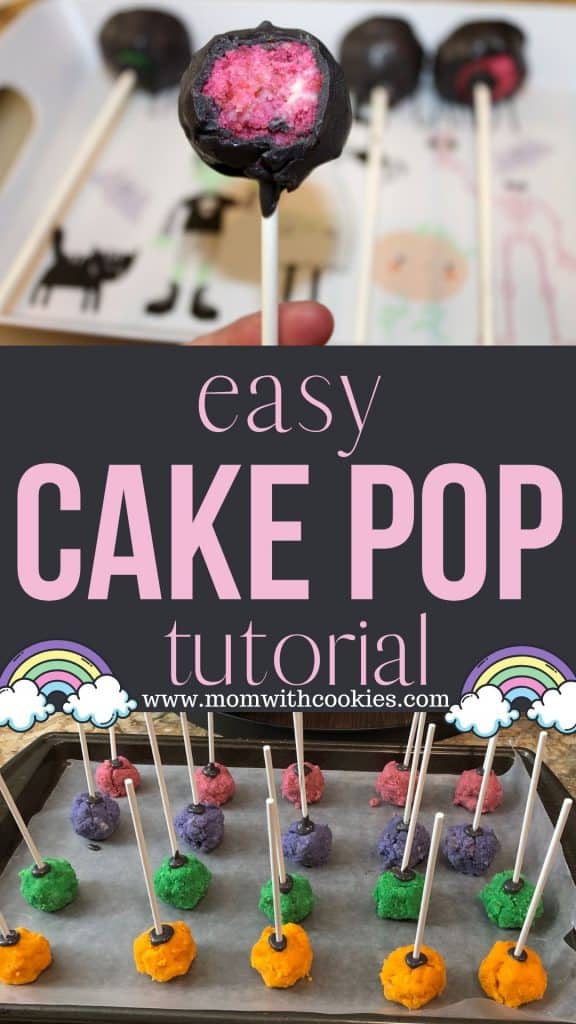 easy cake pop tutorial collage