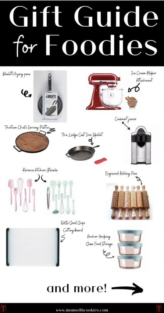 collage of the best gifts for foodies