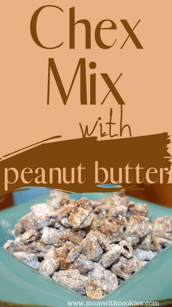 chex mix with peanut butter and chocolate