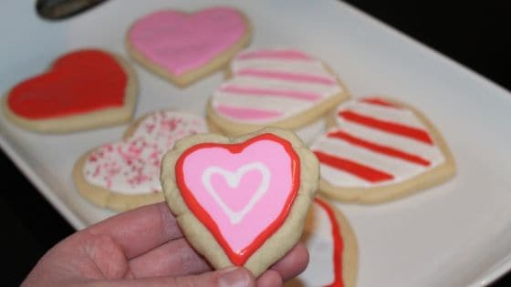 heart sugar cookies