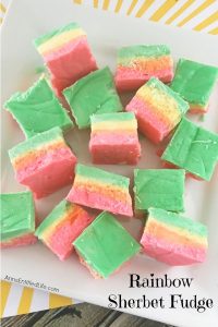 rainbow sherbet fudge