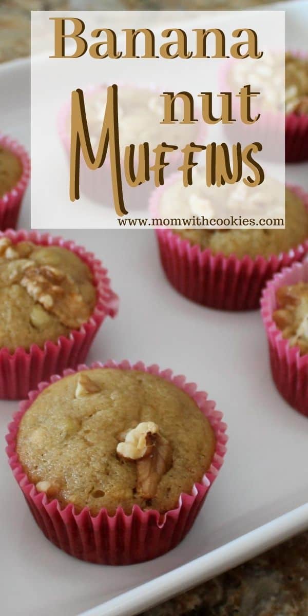 Easy Banana Nut Muffins - Mom With Cookies