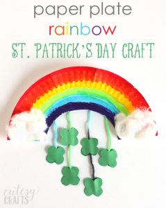 rainbow paper plate craft