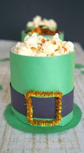 3d construction paper leprechaun hat to hold treats