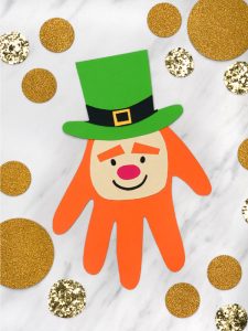 easy handprint leprechaun craft