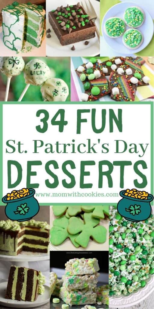 festive st patricks day desserts