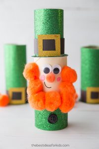leprechaun toilet paper roll craft