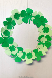 paper plate st patricks day wreath