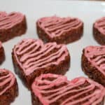 heart shaped no bake cookies