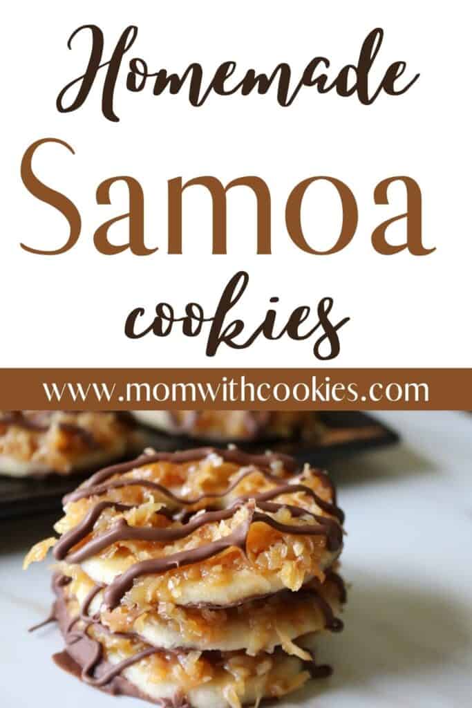 stacked samoa cookies