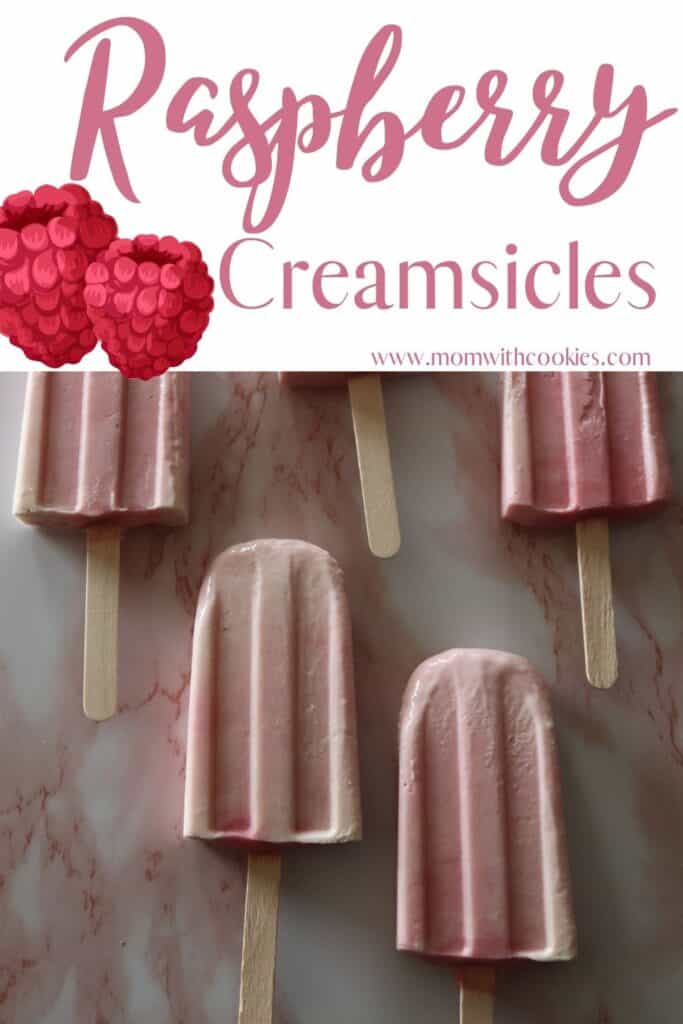 raspberry creamsicles freshly made